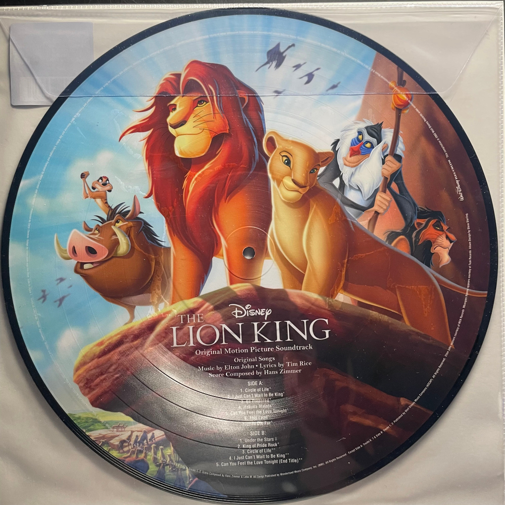 Виниловая пластинка The Lion King - Original Motion Picture Soundtrack LP