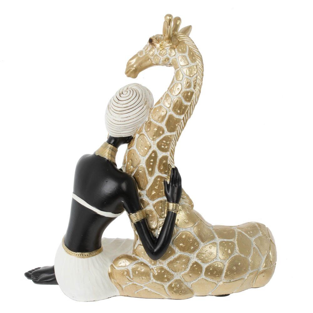 GAEM Фигурка декоративная "Африканка с жирафом", L22,5 W12 H25 см