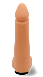 Реалистичный фаллоимитатор на трусиках с плугом - 18,5 см.