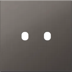 Donel R98 METAL никель накладка для выключателя на 2 тумблера, серия DA