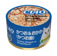 INABA Ciao консервы для кошек Тунец Кацуо c кацуобуси 85 гр