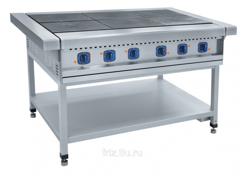 Плита электрическая шестиконфорочная без жарочного шкафа Abat ЭП-6П