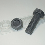 Форма пластиковая Болт с гайкой