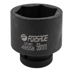 Головка ударная 1'', 58мм (6гр.) Forsage F-48558