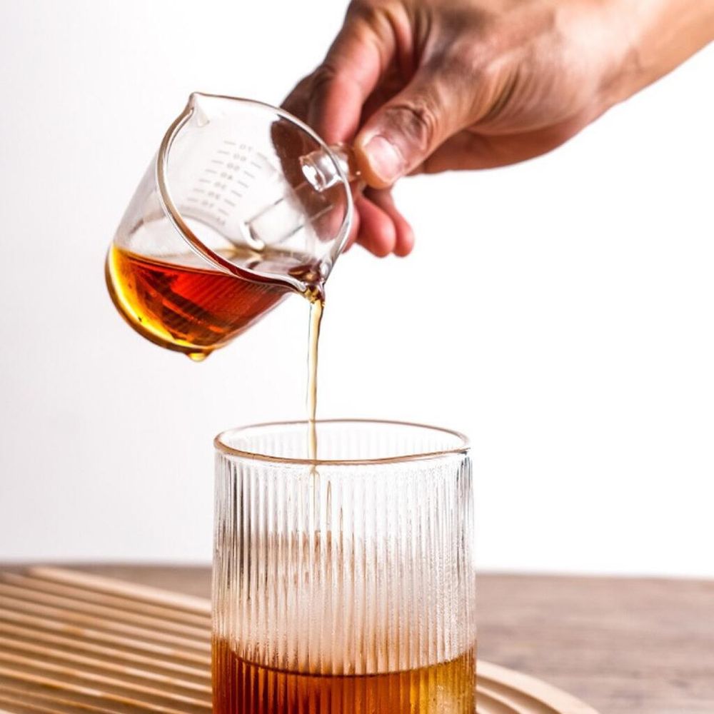 Мерный шот для кофе 10/20/30/40/50/60/70 мл стекло с ручкой P.L.- Barbossa