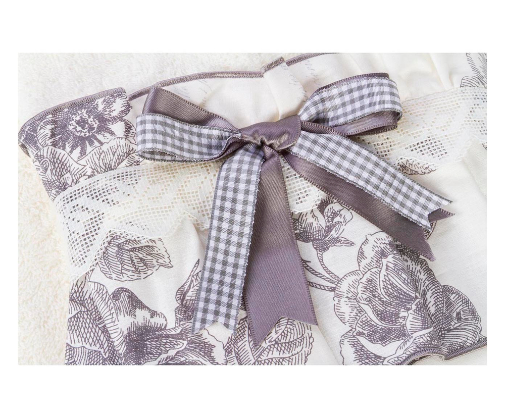 Полотенце махровое 40х60 Old Florence Амели серое Италия фрагмент