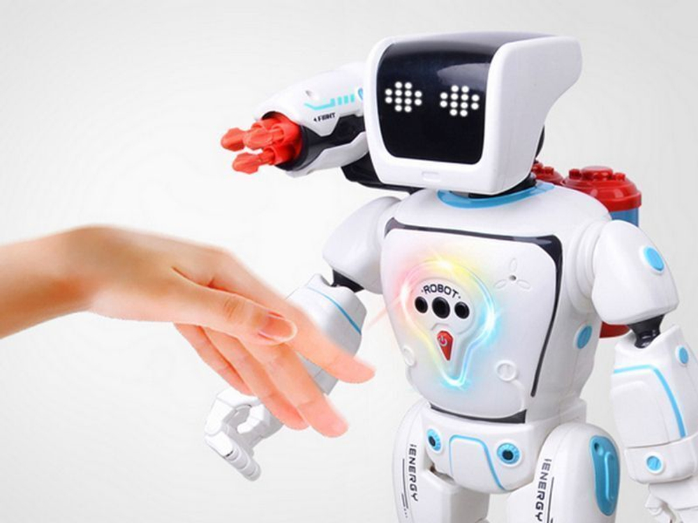 Интерактивный робот 22005 Yearoo пульт, стреляет ракетами , (русская озвучка)