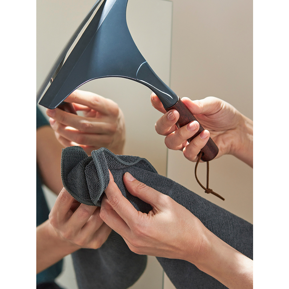 Набор салфеток из микрофибры cozy clean, 30х30 см, темно-серые, 3 шт.