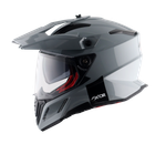 Шлем AXOR X-CROSS DUAL VISOR SC, с визором, цвет светло-серый (XL)