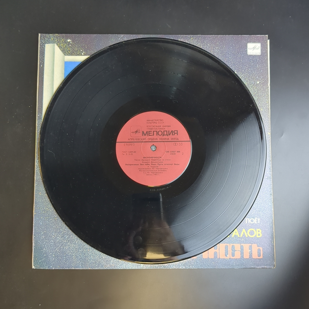 LP Аркадий Хоралов – Бесконечность. Виниловая пластинка 12 дюймов. Мелодия СССР 1985 год.