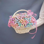 Корзина с гипсофилой