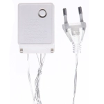 Гирлянда для дома БАХРОМА ш1,5м* в30/50см 48 ламп LED, прозрачн.провод, 8 реж, IP-20, Синий