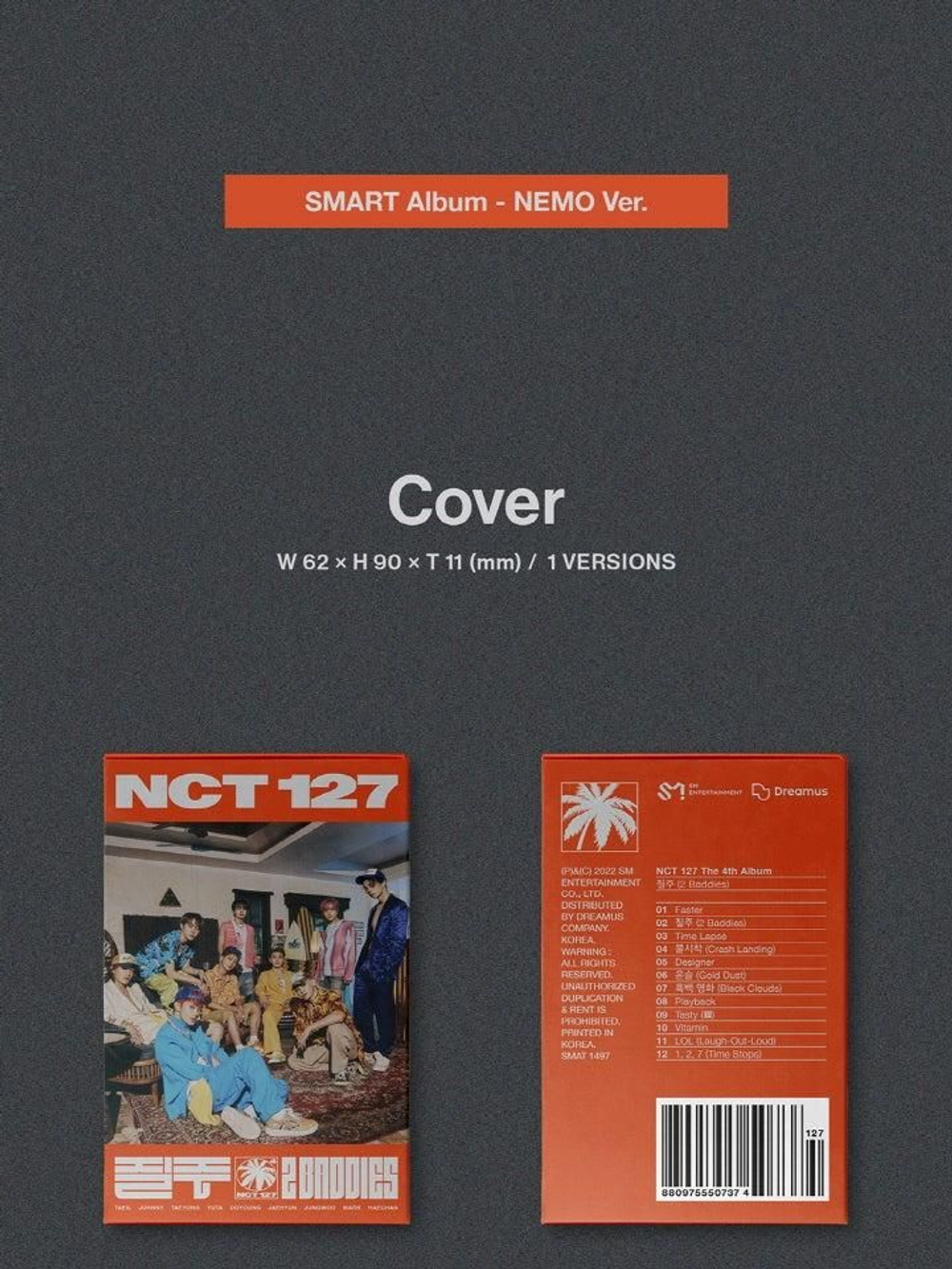 Альбом NCT 127 - (2 BADDIES) 4th Album NEMO Version