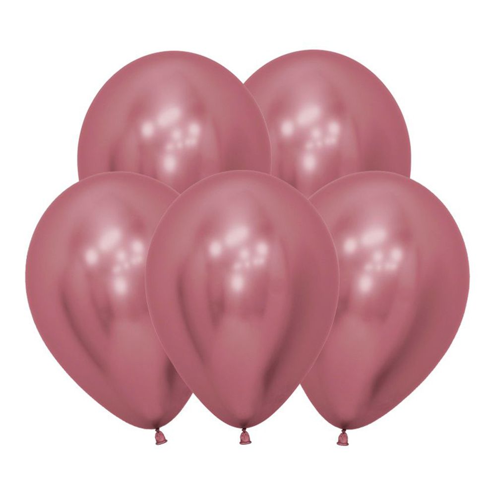 S 12&quot; Зеркальные Рефлекс Розовый/ Reflex Pink/ 10 шт.