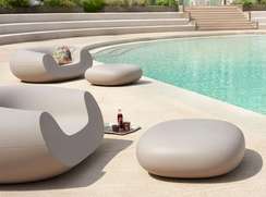 Пластиковое лаунж-кресло Chubby Standard тортора