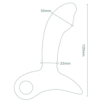 Черный вибромассажер простаты Nexus Sparta с подвижным язычком - 12,9 см.