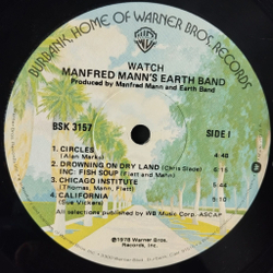 Винтажная виниловая пластинка LP Manfred Mann Earth Band Watch (USA 1978)