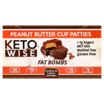 Keto Wise, Fat Bombs, конфеты в чашке с арахисовой пастой, 16 упаковок, 34 г