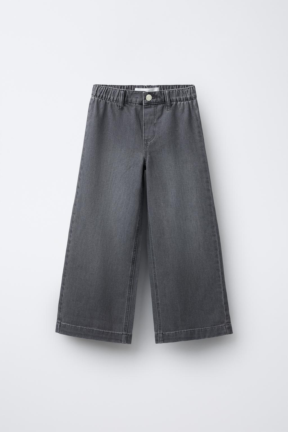 ZARA ДЖИНСЫ WIDE LEG, СЕРЫЙ