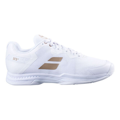 Женские теннисные кроссовки Babolat SFX 3 All Court Shoe Women - White, Gold