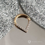 Кликер Drop Crystal PVD Yellow 1.2мм