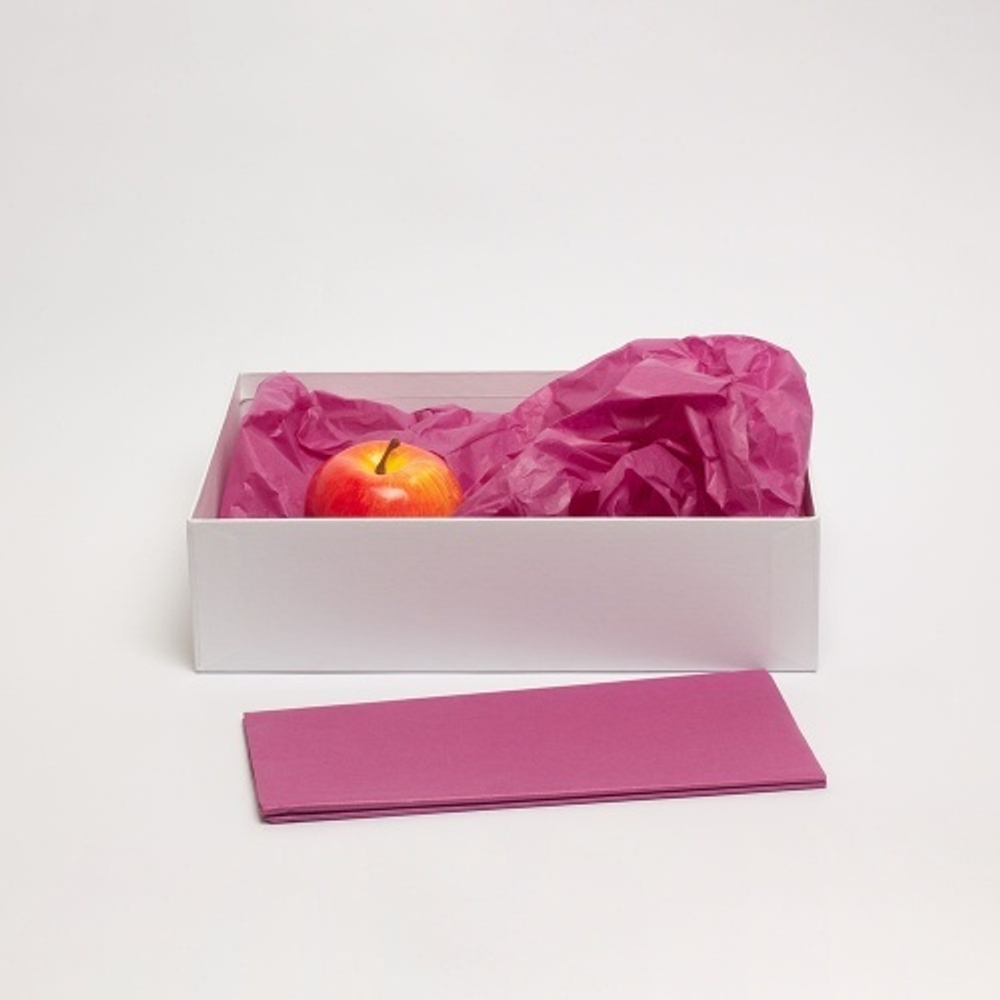 Бумага упаковочная тишью, фуксия, в листах 50 х 65см х 10шт