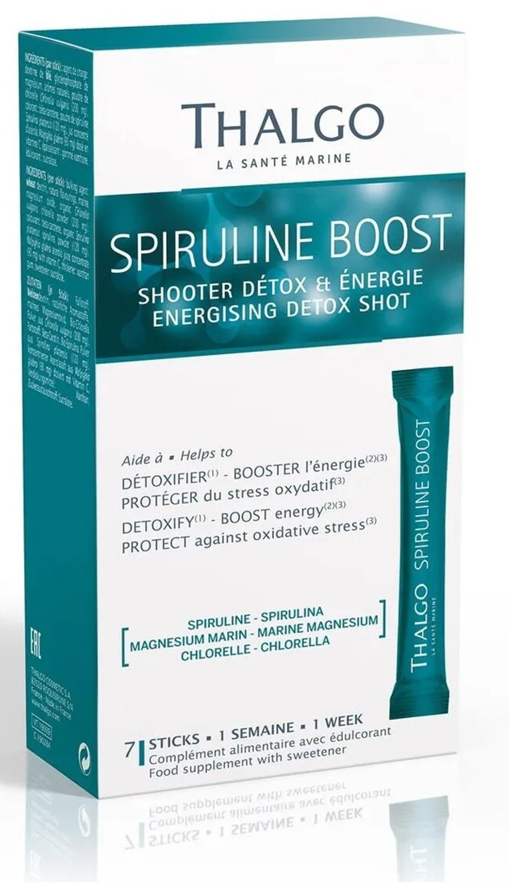 Thalgo SPIRULINE BOOST БАД Энергизирующий Детокс Бустер со Спирулиной 7 саше х 5 г