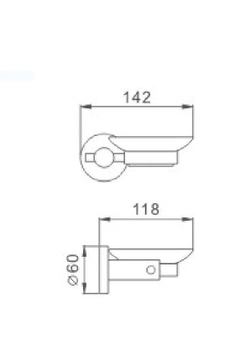 Мыльница стеклянная подвесная Haiba HB8302