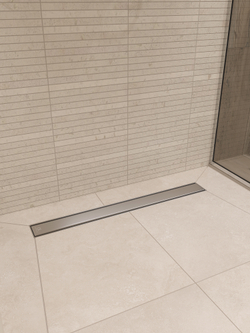 Душевой лоток CK DRAIN AQPP01-60 Inoks 60 см, из нержавеющей стали, решетка щелевая/под плитку