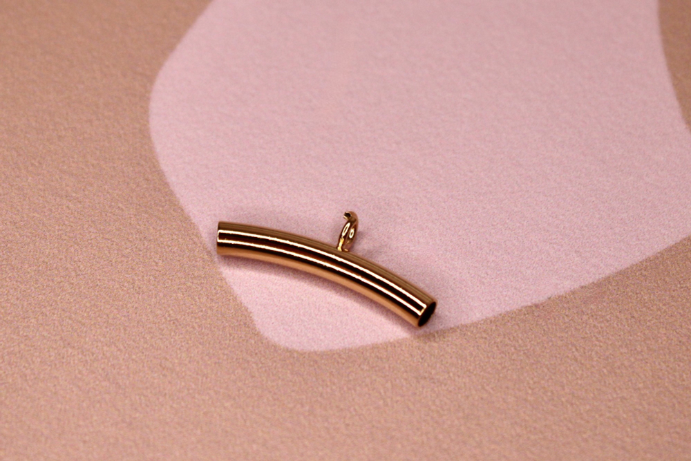 Коннекторы коромысло трубочка 20 мм позолота