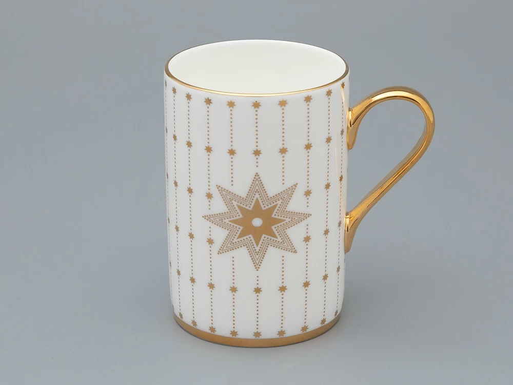 Бокал 400 мл форма Идиллия рисунок Азур золотой, артикул 80.49792.00.1