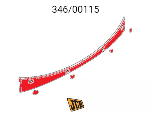 Задняя крышка JCB 346/00115