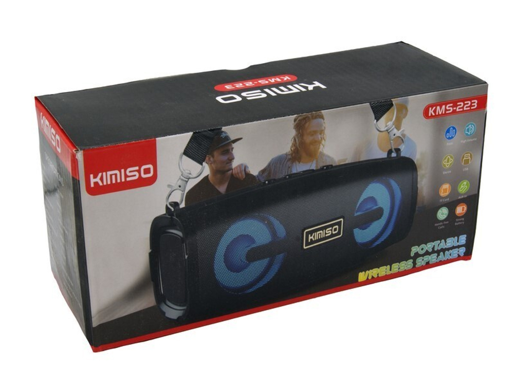 Колонка - Bluetooth KIMISO KMS-223 (красный)