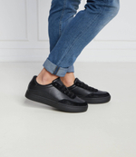 Кожаные кроссовки classic cupsole laceup mix lth CALVIN KLEIN JEANS - черный(YM0YM00713)