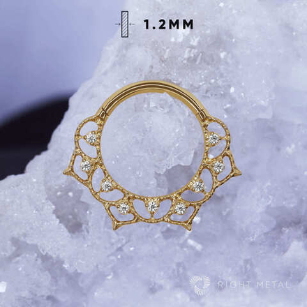 Кликер Celestial Crystal PVD Yellow 1.2мм