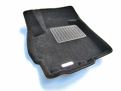 Коврики салона для PEUGEOT 4007 / MITSUBISHI Outlander XL/3 (2006-2015-)/Citroen C-Crosser Euromat 3D Business черные. Арт. EMC3D-003609