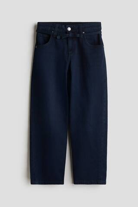 H&M Джинсы Baggy Fit Low, темно-синий