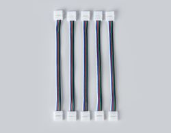 Ambrella Соединитель гибкий двухсторонний для светодиодной ленты 5050 12/24V (5 конт.) 150 мм GS7801 (5шт) LED Strip GS7801