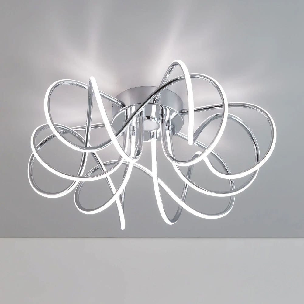 Citilux Мишель CL229161 RGB Люстра светодиодная с пультом Хром