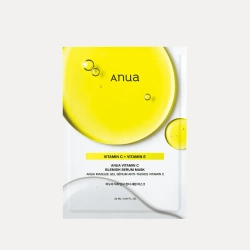 ANUA Маска тканевая осветляющая для лица с цитрусовыми экстрактами Green Lemon Vita C Blemish Serum Mask (25 мл)