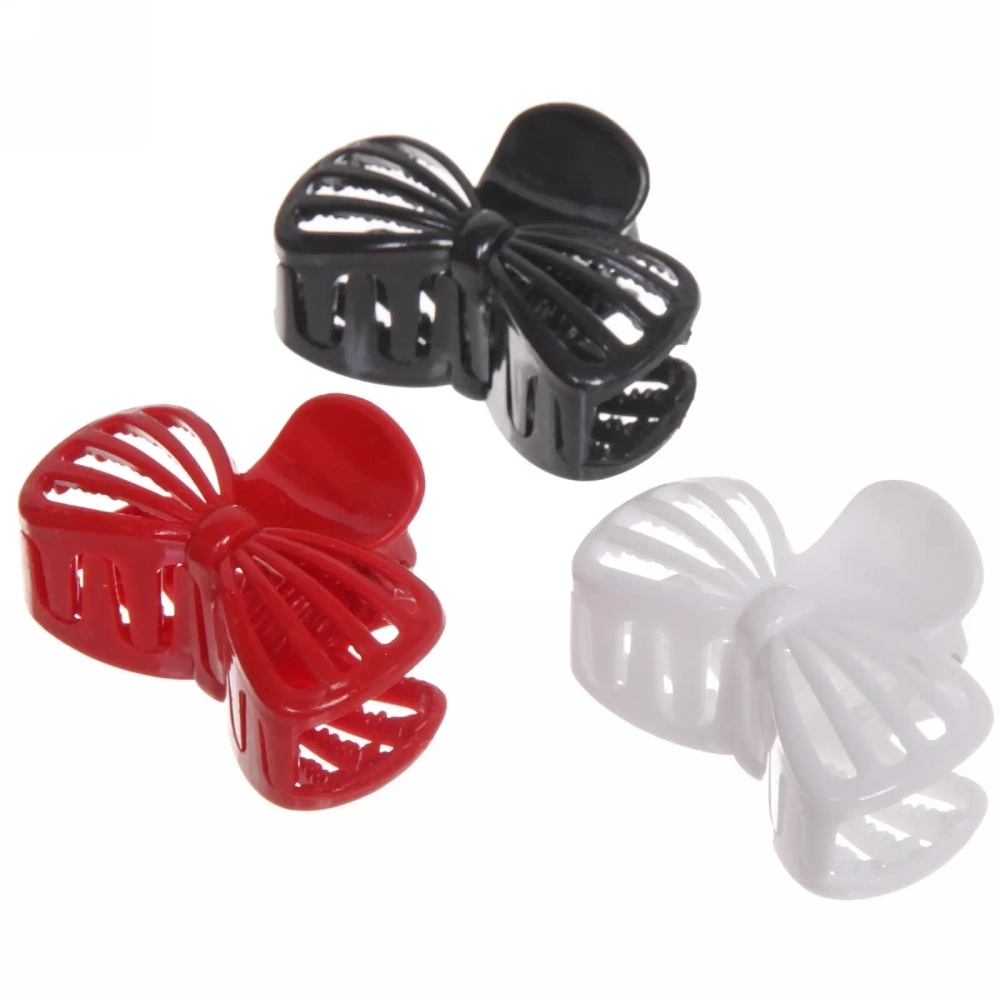 Заколка-краб для волос «Amelia - Butterfly», микс 6 цветов, 5*3*2,3 см, ( в индивид. пакете со стикером)