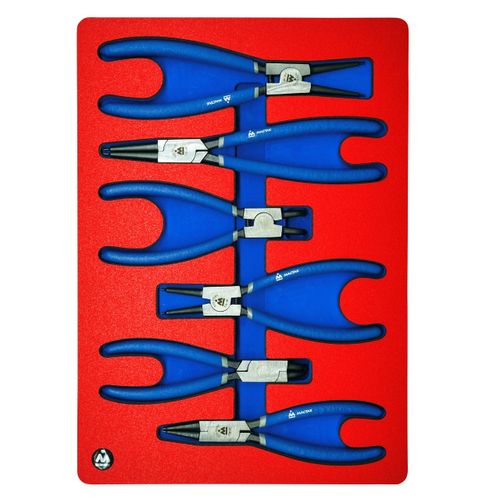 МАСТАК (5-3306) Набор съемников стопорных колец, ложемент, 6 предметов