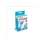 Диски гелевые, освежитель и очиститель для унитаза / писсуара, 8 дисков 44 г, LAIMA, "Океан", шприц, 609796