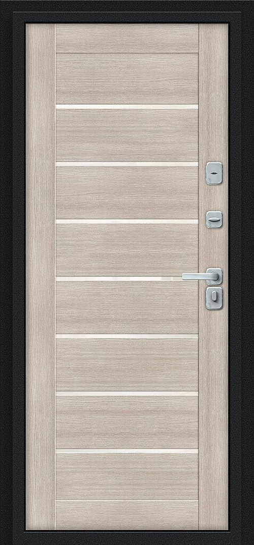 Thermo Техно Декор-2 Букле черное/Cappuccino Veralinga 205*86 правое