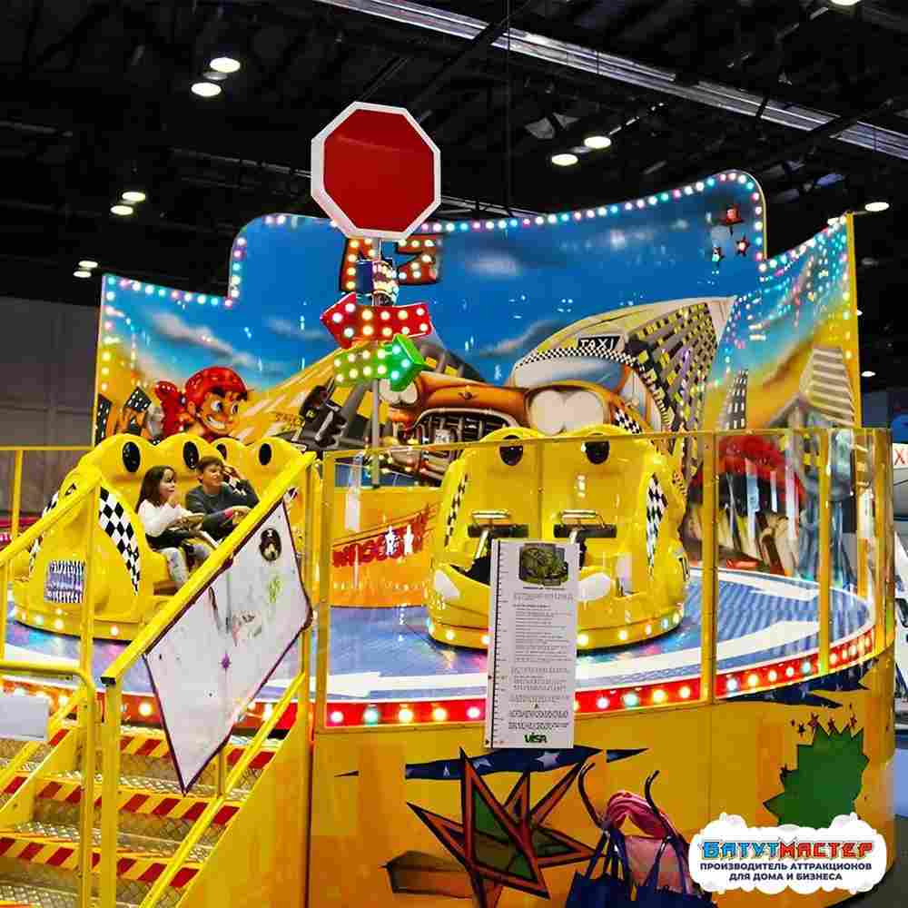 Карусель чашки «Гонки Непосед» 4 чашки, 8 мест, 7×7×4,4 м