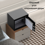 Сейф огнестойкий DELI "ET586" электронный замок + ключ, 380х300х300 мм, 18,3 кг, черный