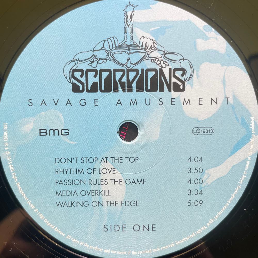 Scorpions ‎– Savage Amusement (Европа 2015г.)