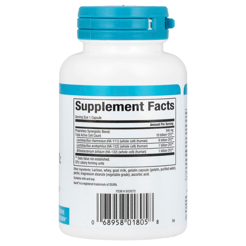 Natural Factors, ацидофилус и бифидус, 10 млрд КОЕ, 90 капсул