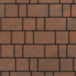 Тротуарная плитка СТАРЫЙ ГОРОД - Листопад гладкий Клинкер, комплект из 3 видов плит