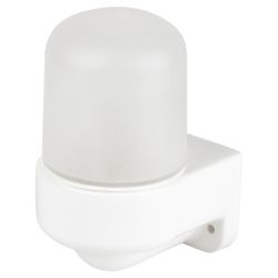 Светильник ЭРА НББ 02-60-003 для бани и сауны керамика/стекло угловой IP54 E27 max 60Вт 150х110х85 белый НПБ400